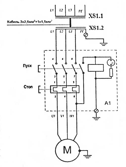 СМЖ-172 Схема електрична верстата для резки арматуры